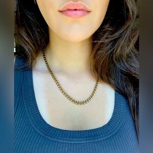 Gold cuban link chain